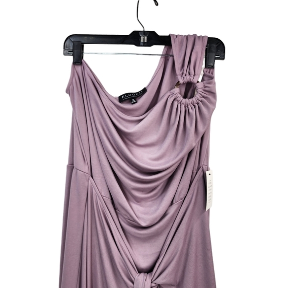 Eloquii Women's One Shoulder Wrap Skirt Dress - 20 - Picture 3 of 9